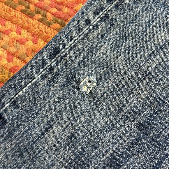 LEVIS CLASSIC DENIM 501 DARK WASH BUTTON FLY JEANS BOYFRIEND - Picture 3 of 7